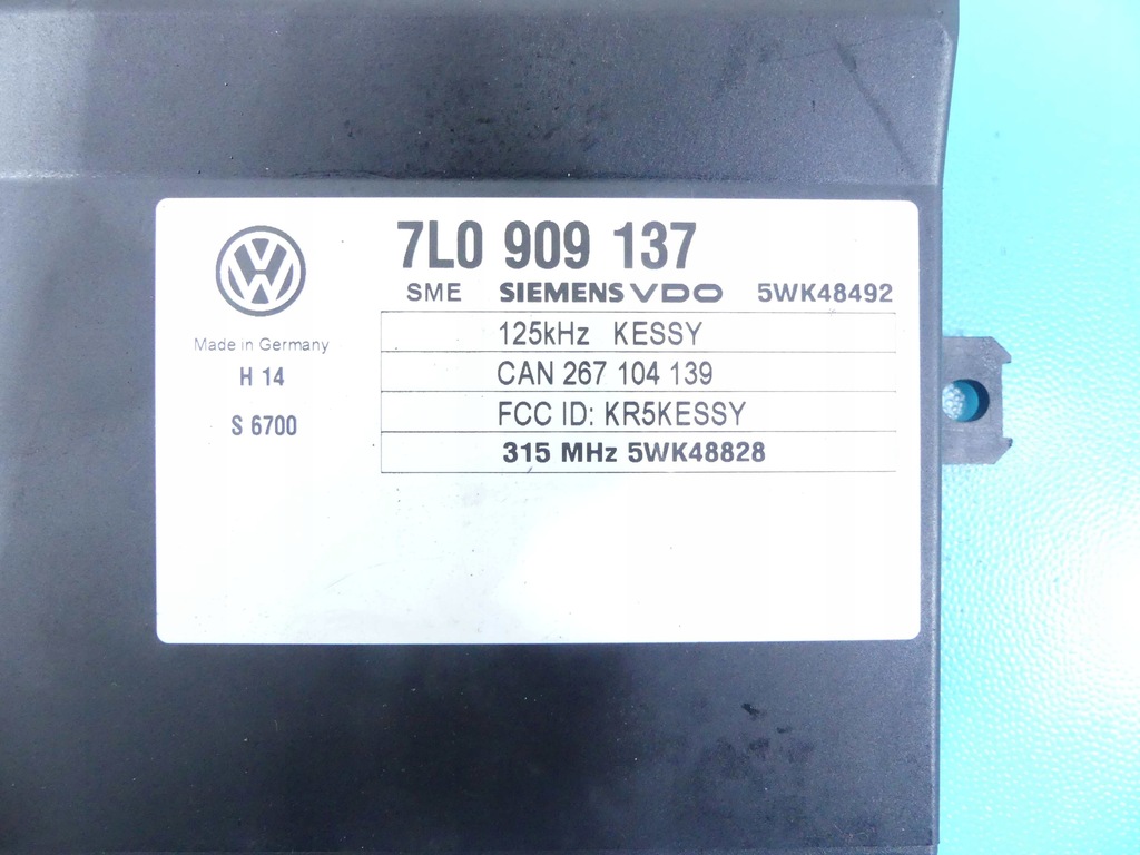 STEUERGERÄT KESSY-MODUL VW TOUAREG I 7L 7L0909137 Product image