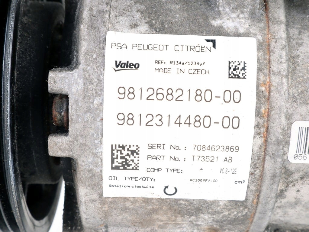 KLIMAANLAGE-KOMPRESSOR PEUGEOT 3008 308 5008 II PARTNER IV 1.2 THP PURETECH Product image