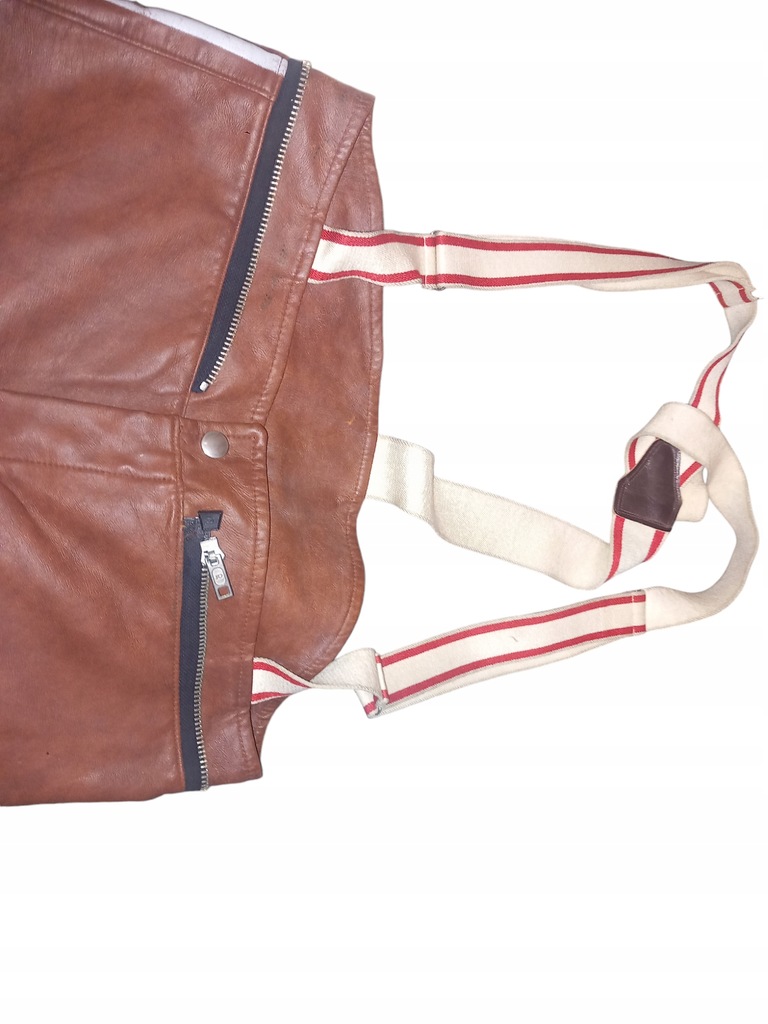 Elstermode Motorradbekleidung Lederjacke + Hose mit Hosenträgern + Gürtel Product image