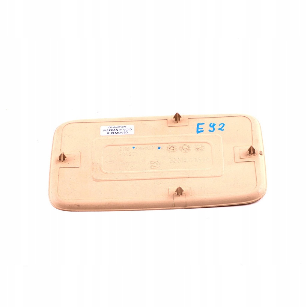 BMW E92 E93 Gummieinsatz Konsolenmatte Beige 6960691 Product image