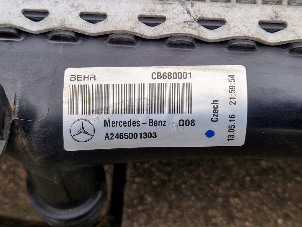 W176 W246 CLA W177 X177 GLA X156 Wasserkühler A2465001303 Product image