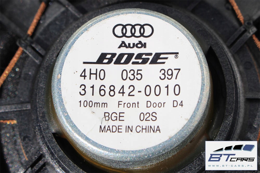Audi A8 Lautsprecher Redner + Verstärker 4G0035223B Bose 4H 4H0 4H035397 4H00 Product image