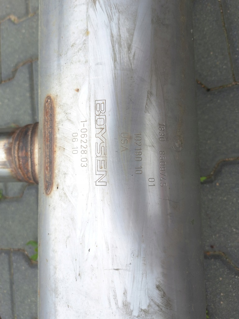 BMW X5 F15 X6 F16 EXHAUST PIPE EXHAUST MUFFLER 8509745 BOYSEN Product image