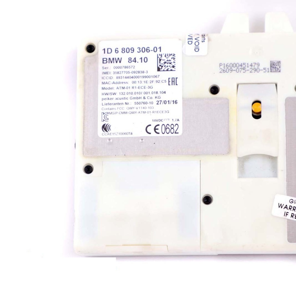BMW X1 F30 LCI F48 Modul Telematischer ATM ECE 3G 6809306 Modul Product image