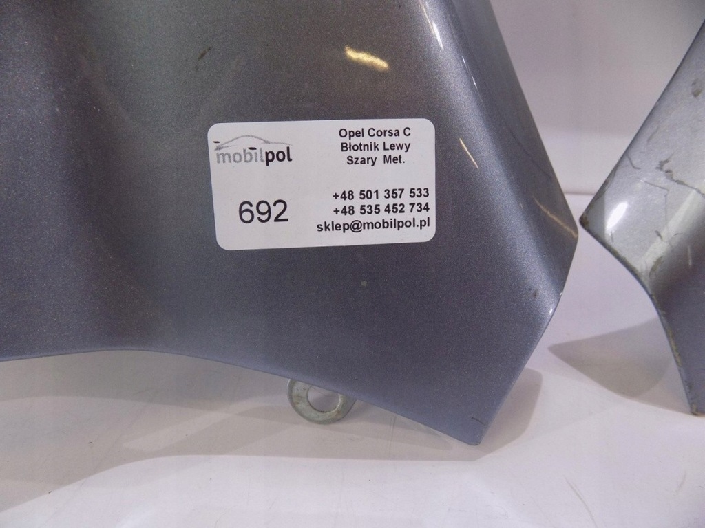Opel Corsa C Kotflügel Links Grau - 0692 Product image