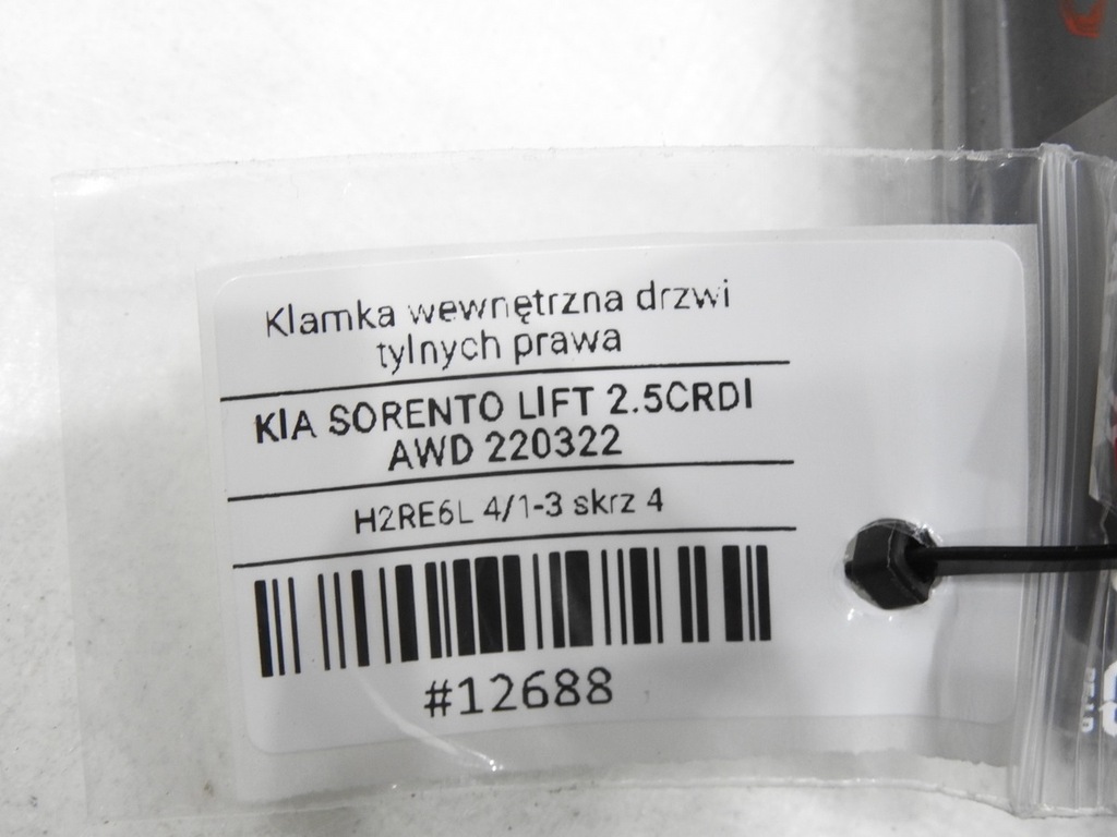 TÜRGRIFF HINTEN RECHTS KIA SORENTO I LIFT Product image