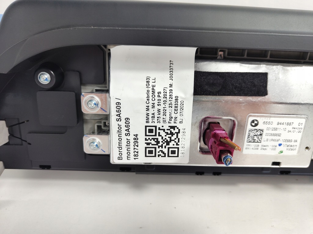 BMW G42 G20 G21 MONITOR-ANZEIGEBILDSCHIRM 10,25'' LHD 9441887 Product image