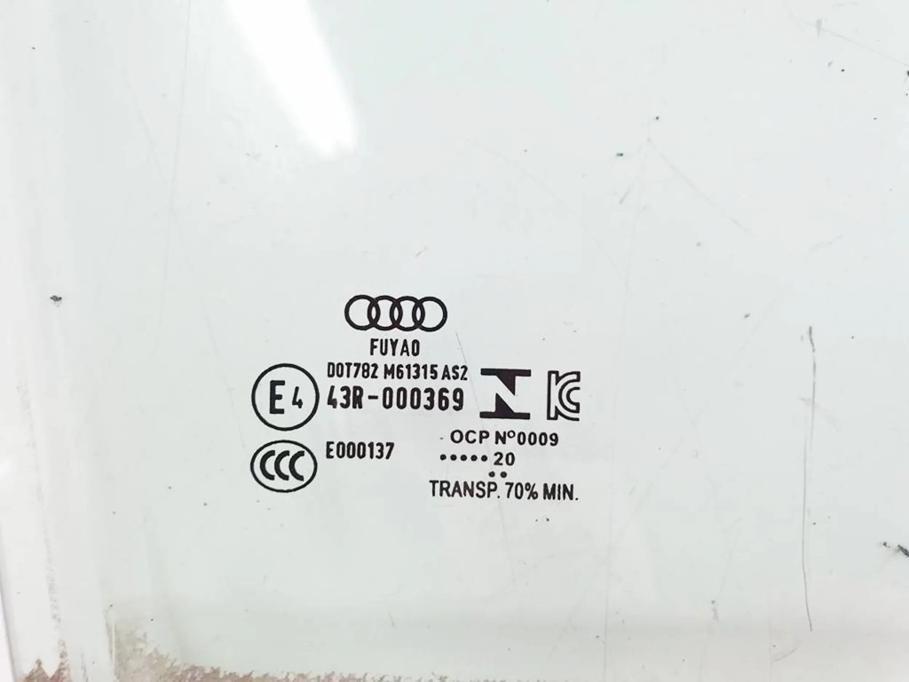 Audi A3 8Y 2021 Sportback Rechte hintere Türscheibe Product image