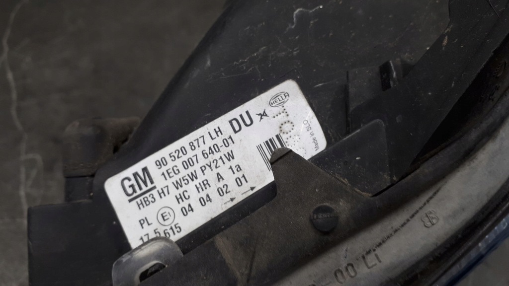 90520877 Lewy Scheinwerfer Opel Astra II G Hella Product image