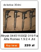 EINSPRITZUNG 0445110002 019 FIAT ALFA ROMEO 1,9 2,4 JTD Product image
