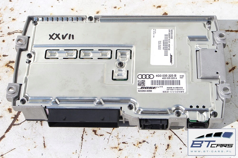 Audi A8 Lautsprecher Redner + Verstärker 4G0035223B Bose 4H 4H0 4H035397 4H00 Product image