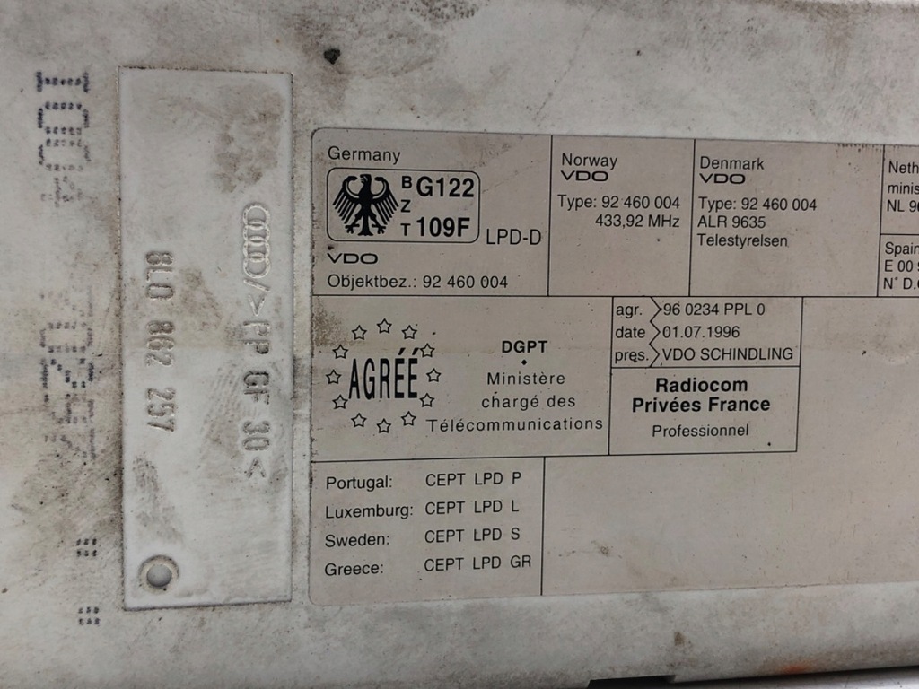 ZENTRALVERRIEGELUNGSPUMPE AUDI A3 8L 8L0862257 Schrägheck 96-06 Product image