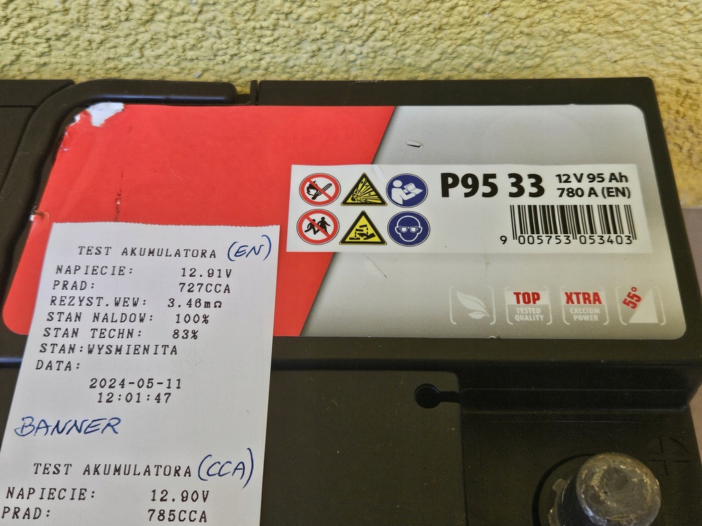 Banner Power Bull 95Ah 780A Akku – 83 % Product image