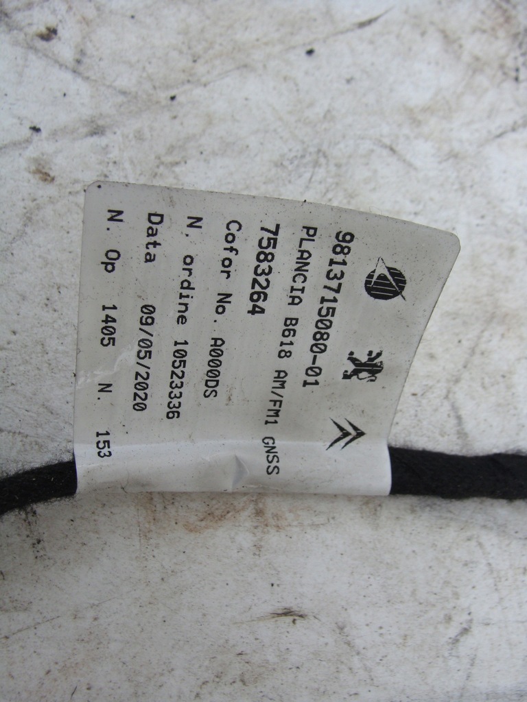 ANTENNENKABELBAUM CITROEN C3 III 9813715080 Product image