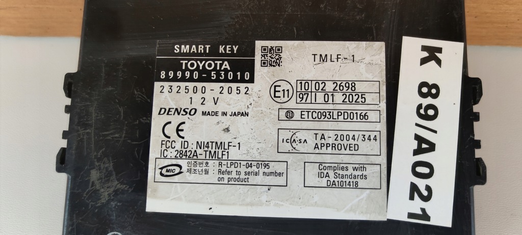 LEXUS IS220 IS250 05–12 SCHLÜSSEL-SMART-LOCK-MODUL Product image