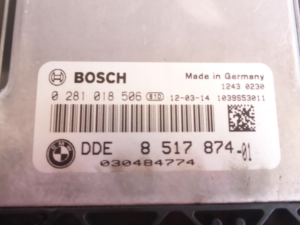 COMPUTER-MOTORSTEUERGERÄT BMW F20 118D 2.0 D Product image
