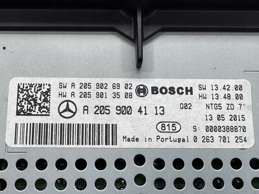 MERCEDES W205 DISPLAY RADIO NAVIGATIONSBILDSCHIRM A2059004113 Product image