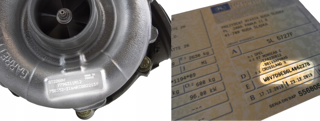 Turbo Volkswagen 1,9 TDI 105 km/77 kW Bv39a-0071 Turbine Product image