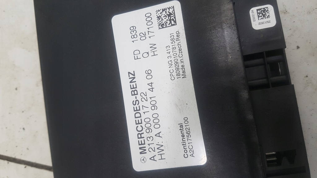 GETRIEBE COMPUTER A KLASSE W177 A2139001722 Product image