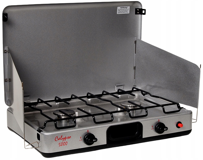 FALTBARER GASKOCHER MIT GRILLPLATTE HPV CALYPSO 5000 50 mbar AUSGANG Product image