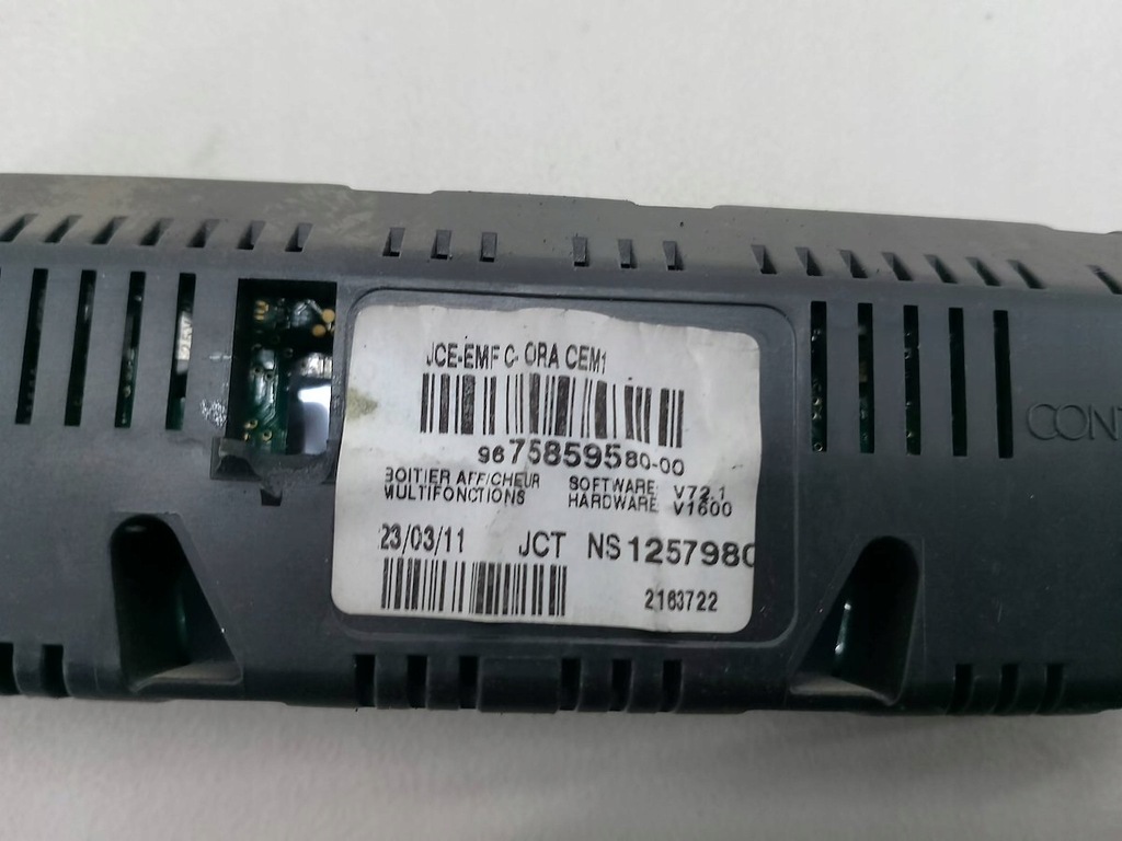 RADIOANZEIGE CITROEN JUMPY II 9675859580 Product image
