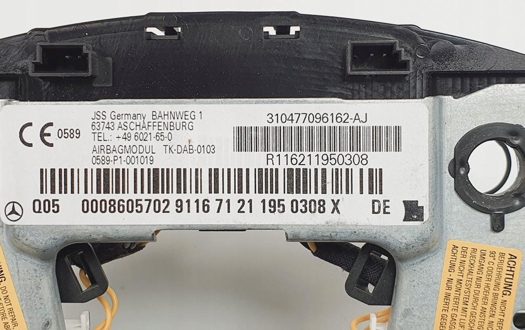 MERCEDES GLK X204 LENKRADMODUL 0008605702 Product image