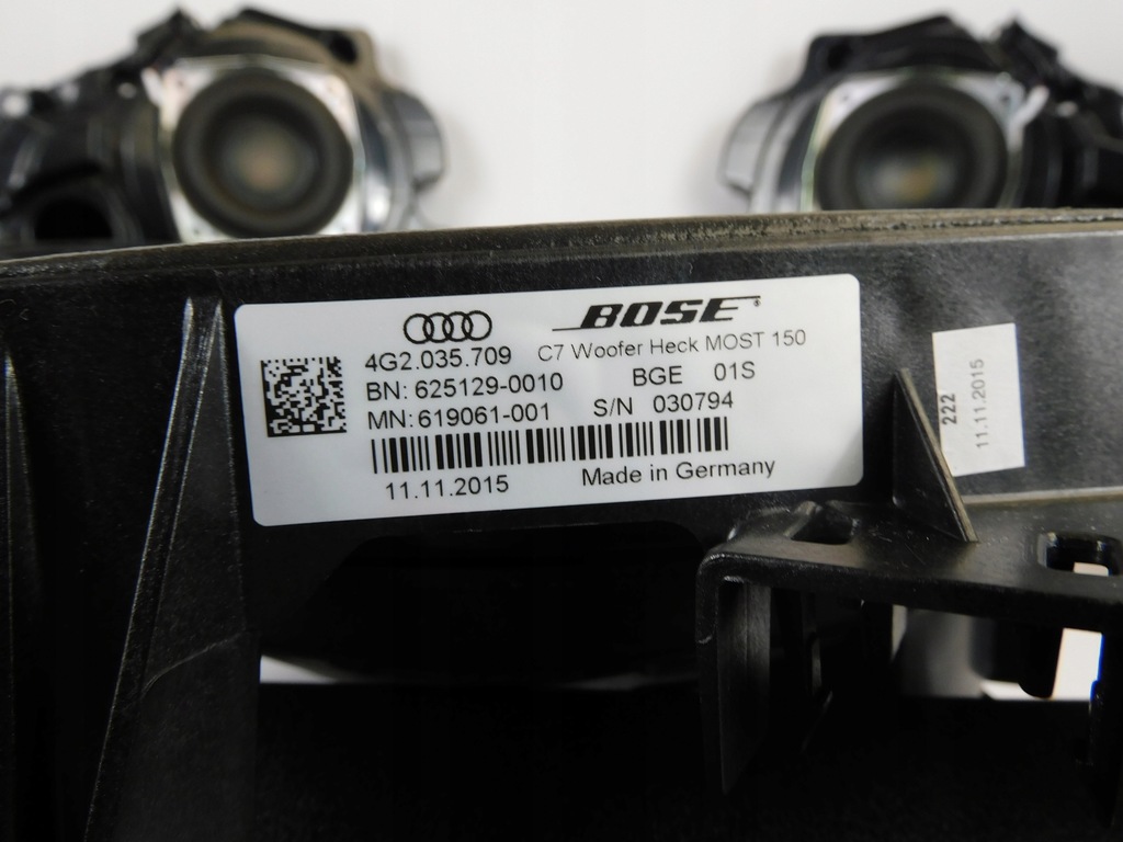 AUDI A6 C7 4G 4G5 LIFT SOUND SOUNDSYSTEM BOSE LAUTSPRECHER-SET Product image