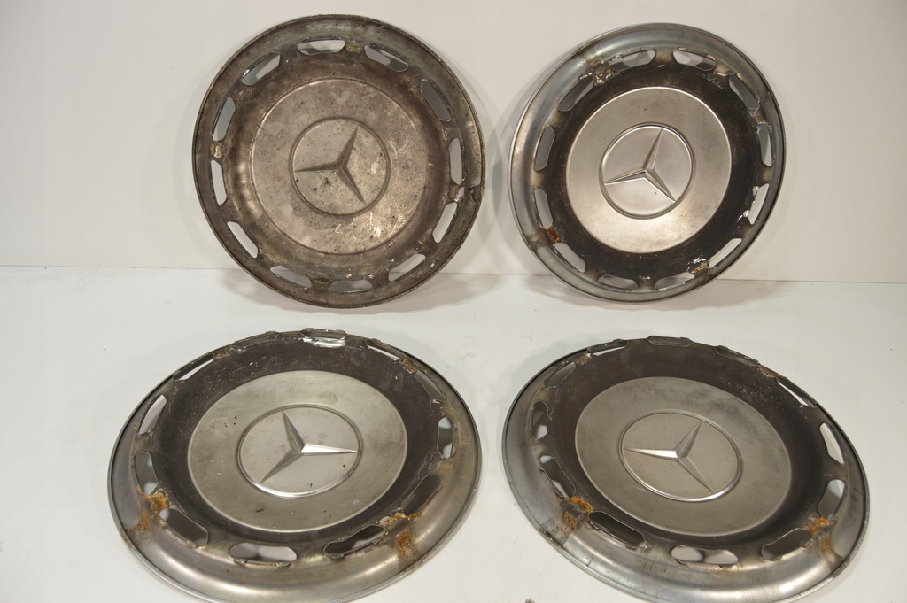 MERCEDES RADKAPPEN W123 W115 W116 W108 SET ORIGINAL METALL Product image