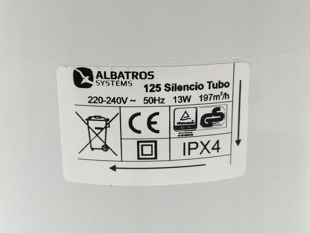 Rohrventilator Albatros 125 mm Product image