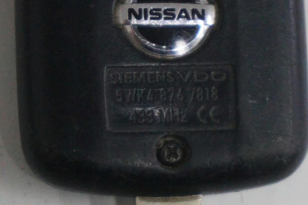 NISSAN NOTE MICRA QASHQAI JUKE ZÜNDSCHLÜSSEL SIEMENS VDO 5WK4 876 / 818 Product image