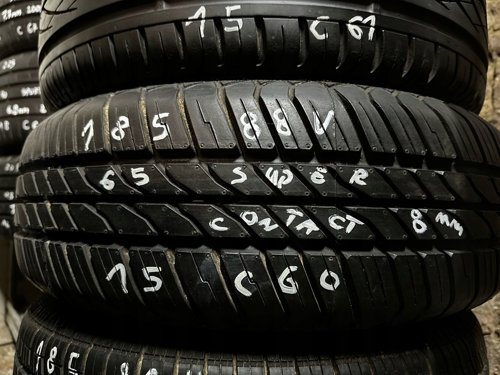 185/65R15 88V CONTINENTAL SUPER CONTACT 8MM NEU Product image