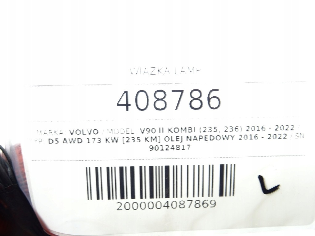 VOLVO V90 II MODULCONTROLLER Product image
