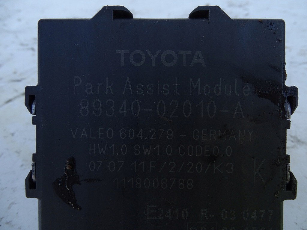 PARKCONTROLLER-MODUL 89340-02010-a TOYOTA AURIS I E15 LIFT 1.4 D4D Product image