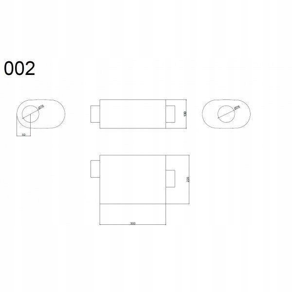 Mittelschalldämpfer 76mm RM TUNING SPORT RM Motors_B R Product image