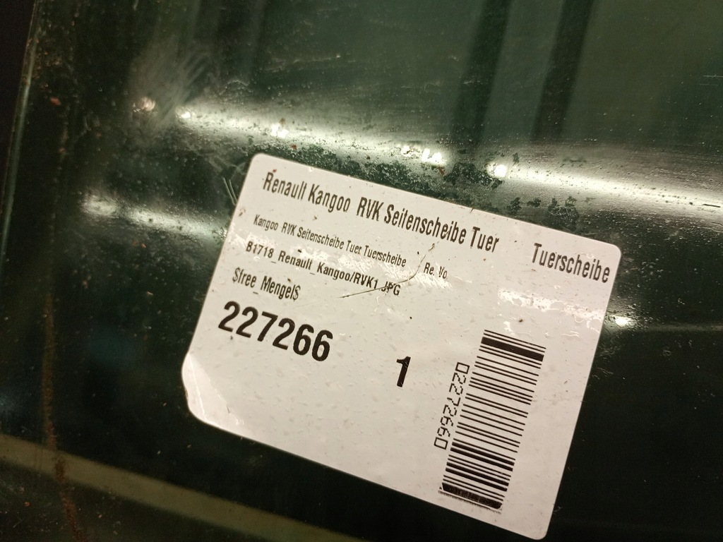 Rechte Glas Renault Kangoo und 04r Product image