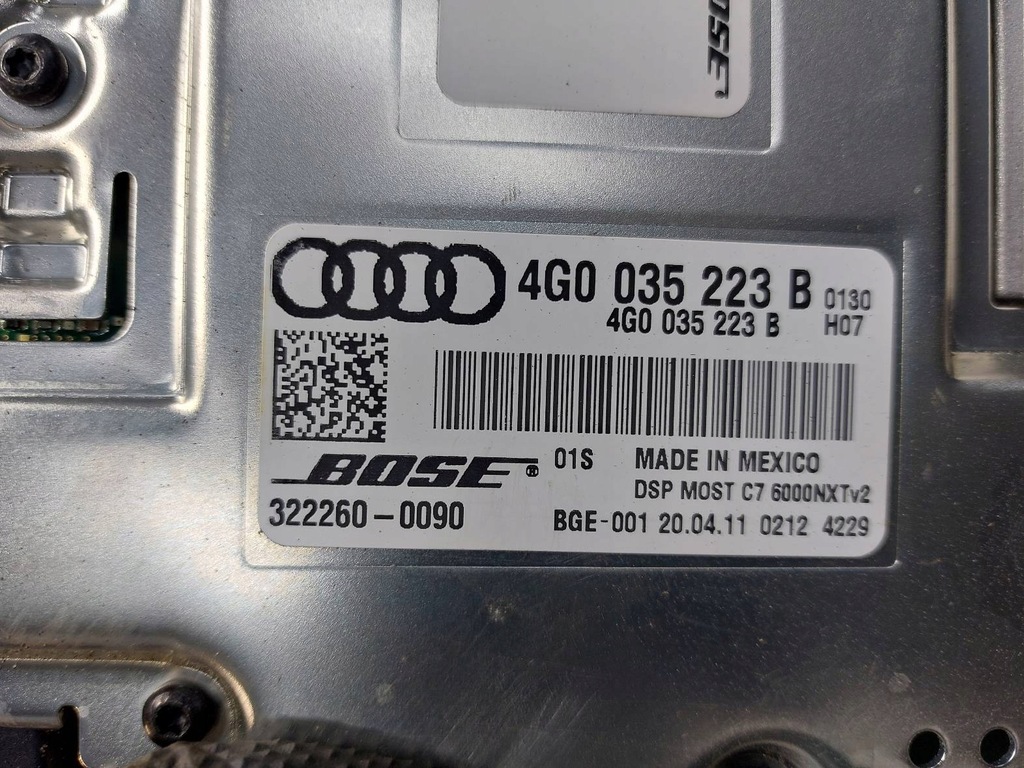 Lautsprecher Set Bose Audi A7 4G 4G0035223B 4G8035298A 4G9035382A Product image