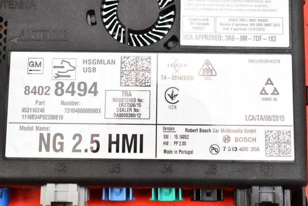 CONTROLLER NAVIGATIONSMODUL 84028494 OPEL INSIGNIA A 2.0 CDTI 170 PS 13-20 Product image