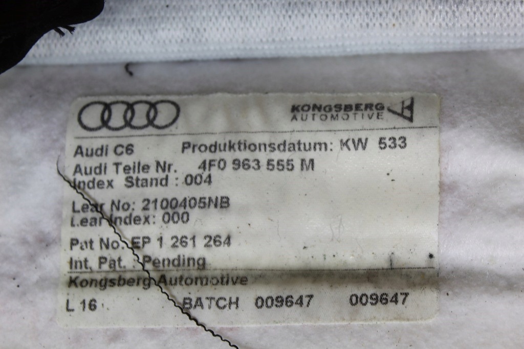 Rechts vorderes Frontleder Audi A6 C6 Product image