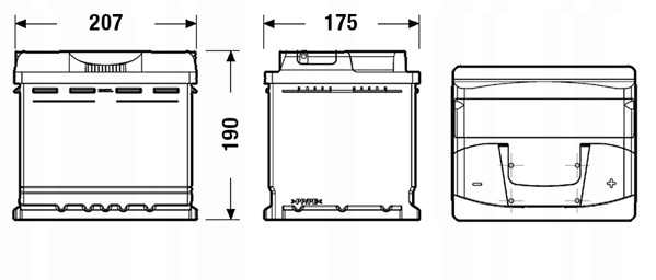 Centra Plus CB500 Batterie 50Ah 450A Product image