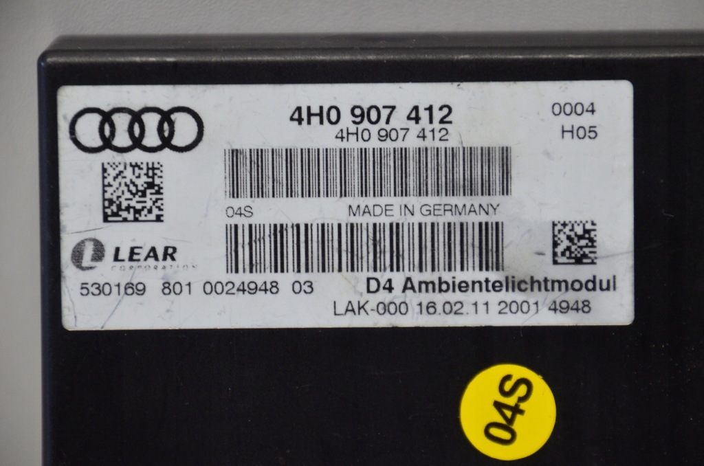 VW AUDI PDC-CONTROLLER 4H0907412 Product image