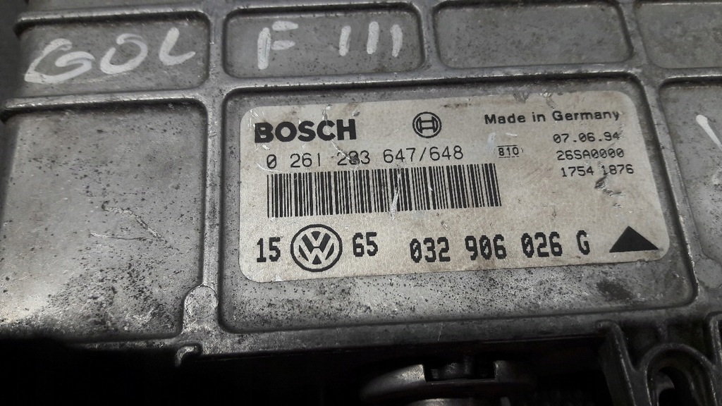 0261203647 Motorcomputer VW GOLF III 1.4 Product image