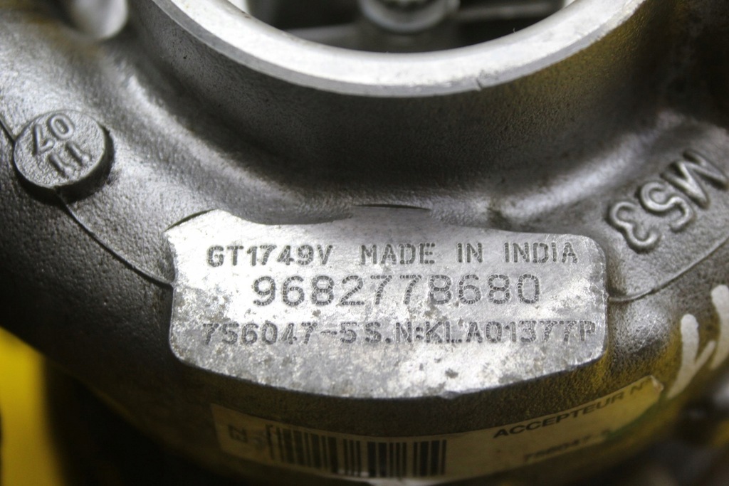Turbo Turbine Turbolader Peugeot Citroen 2.0 HDI 968278680 GT1749V Product image