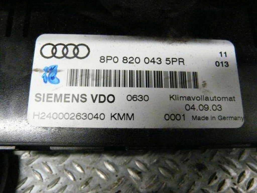 Bedienfeld 8p0820043 Audi A3 8p Product image