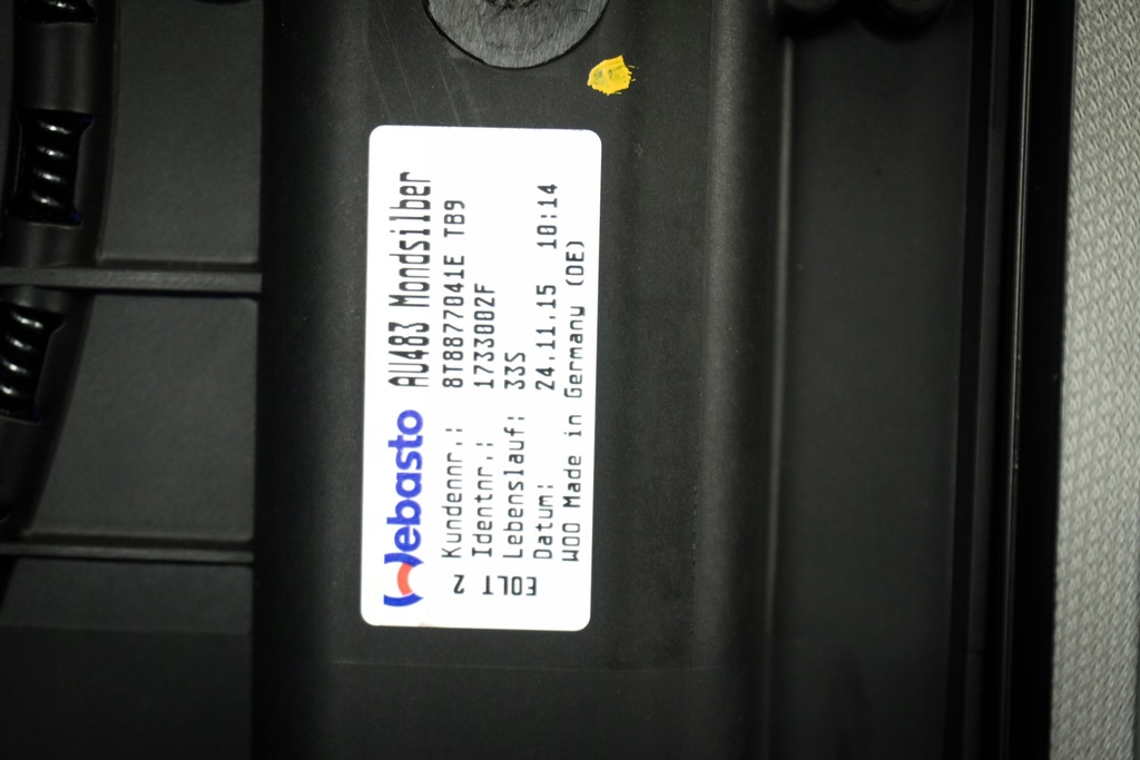 Schiebedach Dach Audi A5 S5 Spb 8T8 8T8877041E TB9 Product image