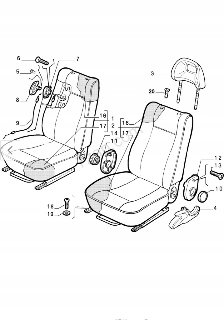 KABELSITZHEBEGRIFF SEICENTO 7676369 Product image