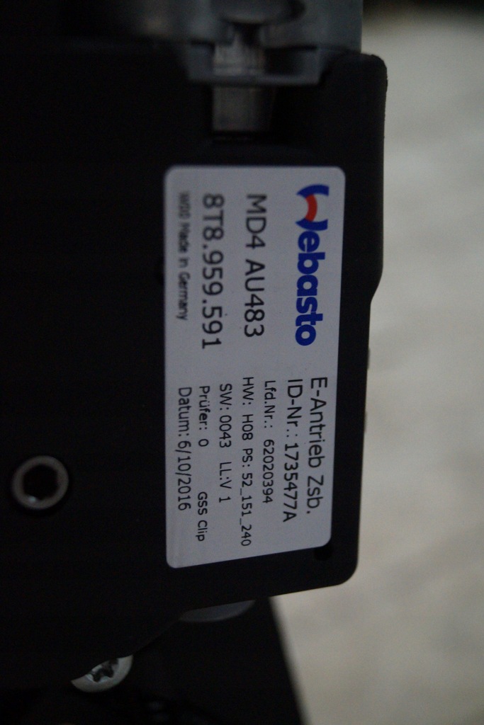 AUDI A5 8T KOMPLETTES SONNENDACH 8T8877041E TB9 Product image