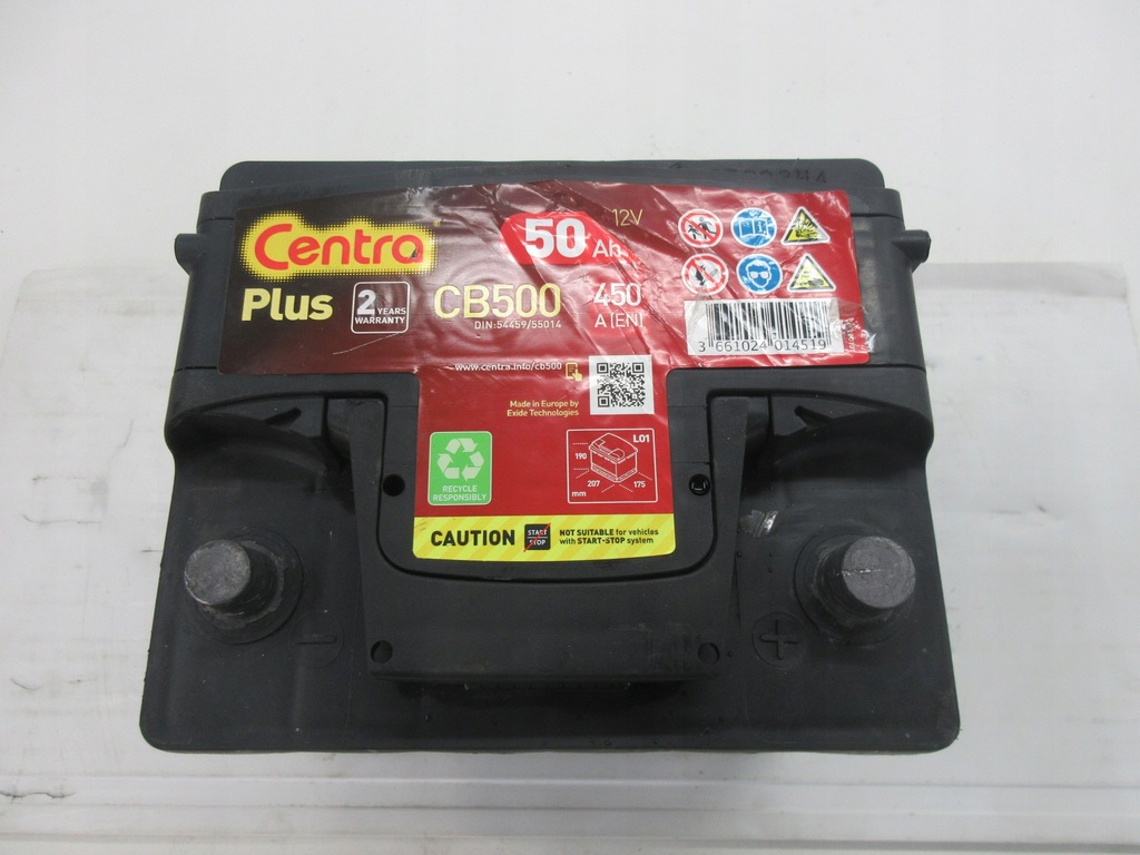 Centra Plus CB500 Batterie 50Ah 450A Product image