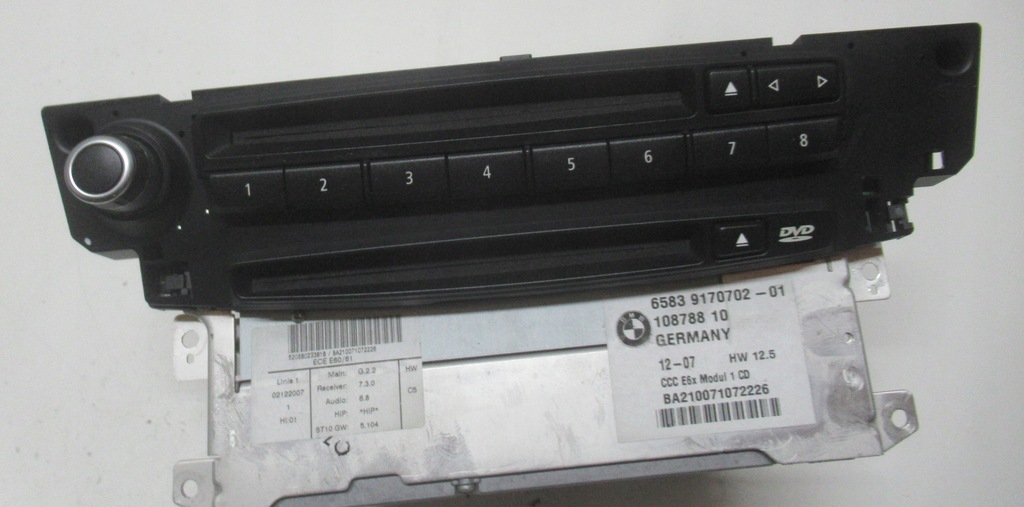 BMW E61 3.0 D 07R RADIO NAVIGATION CD-LESEMODUL 9170702 Product image