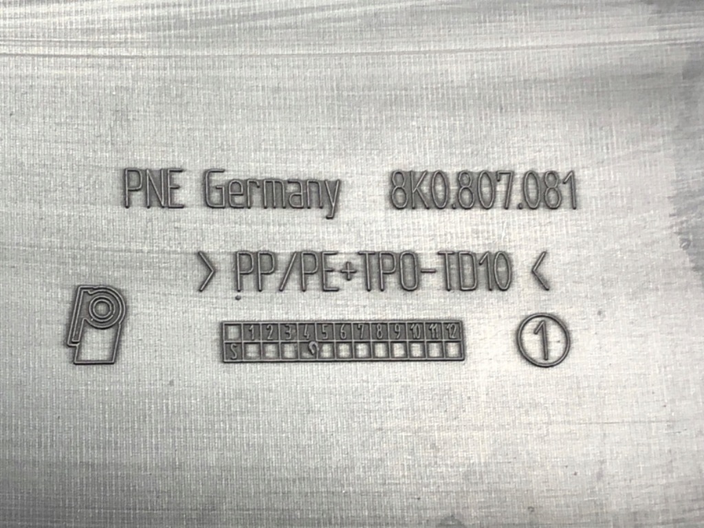 Vorderbänder Abdeckung 8K0807081 Audi A4 B8 2.0 TDI 143 km 08-15 Product image