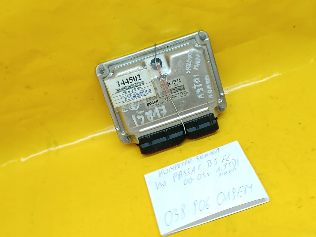 MOTORCOMPUTER PASSAT B5 FL 1.9TDI 038906019EM Product image